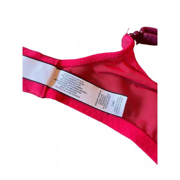 Victoria’s Secret Dream Angels Push-Up Red Lace Underwire Bra Size 34D 0595B - Picture 5 of 8